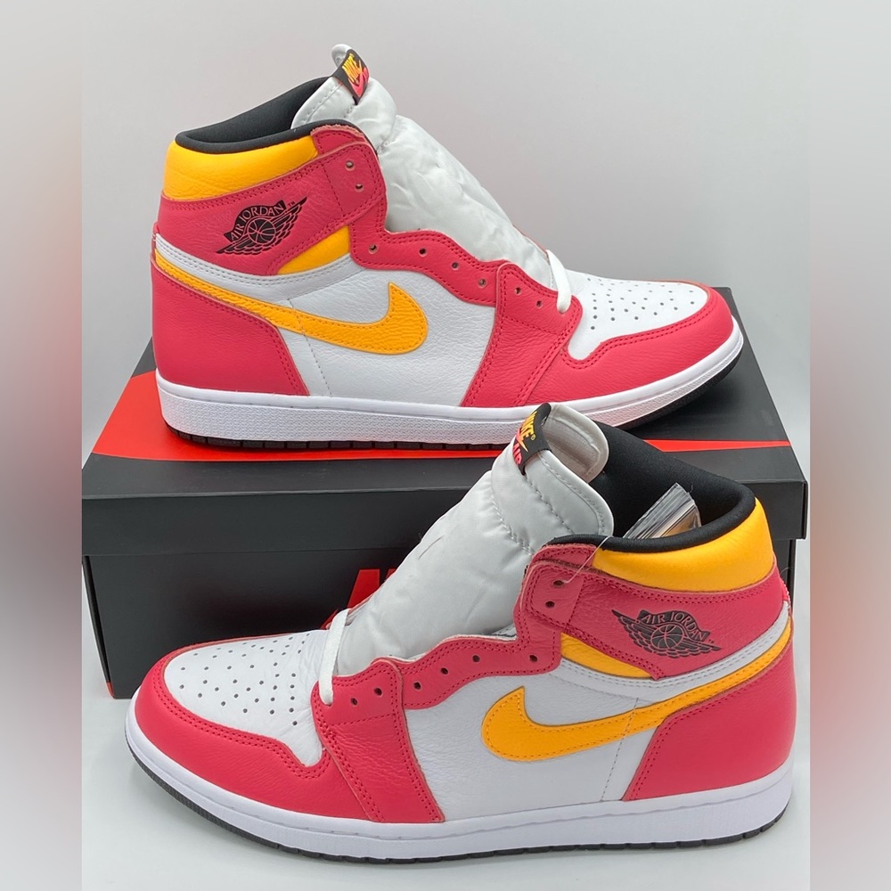 Air Jordan 1 High Light Fusion Red Size 11.5 NEW WITH BOX